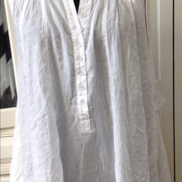 Free People white asymmetrical top/dress - Picture 3 of 6